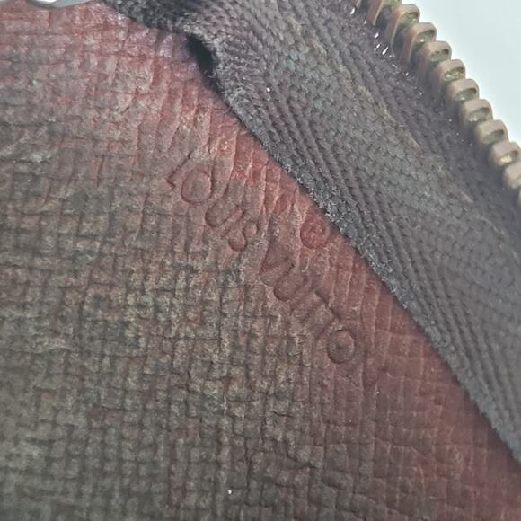 Authentic Louis Vuitton Vintage Monogram Card Key Case Brown Small Zippy Wallet - Picture 5 of 9